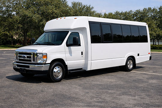18-passenger minibus available for charter in Michigan City, IN
